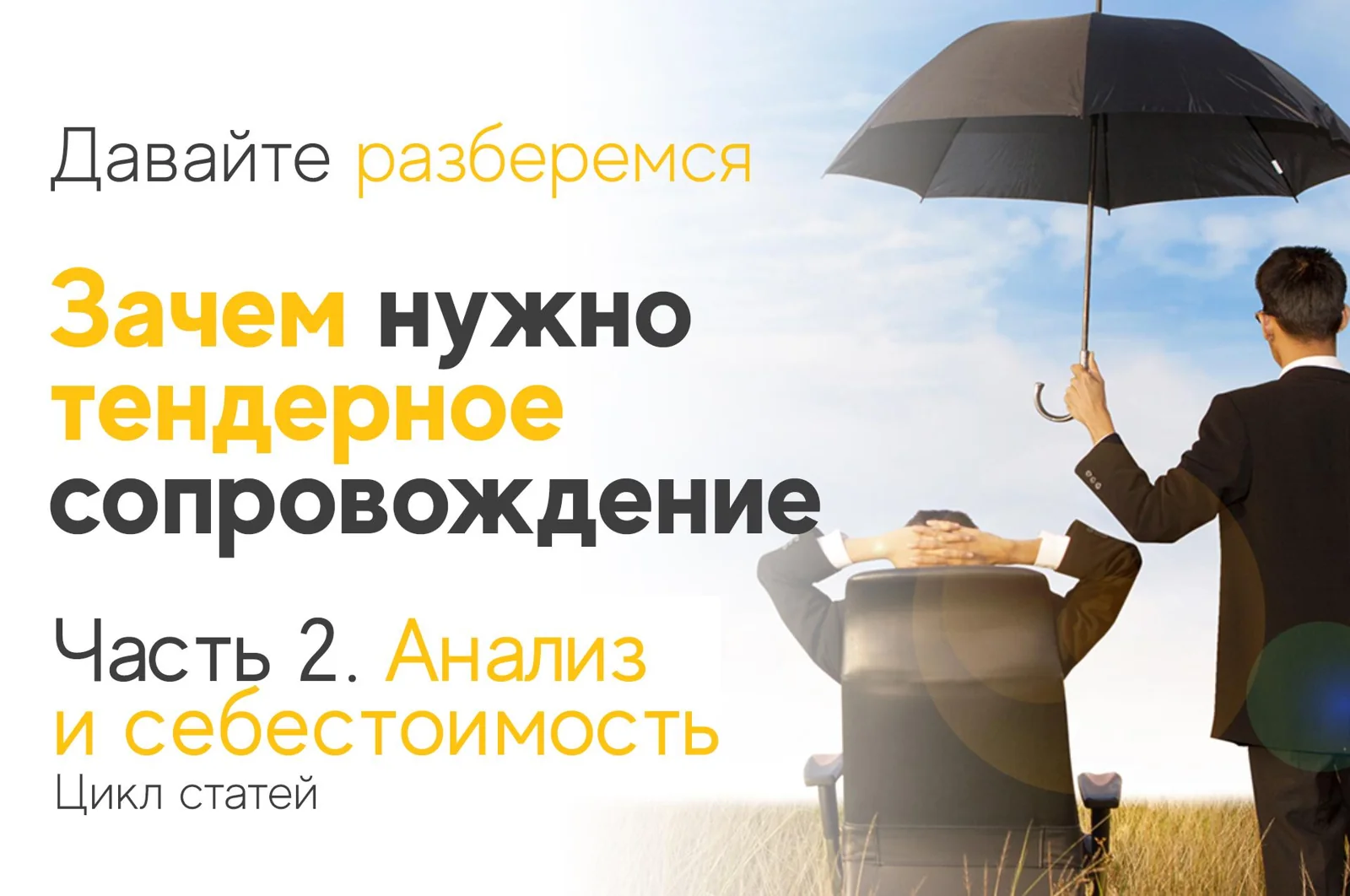 Тендерное сопровождение. Анализ и себестоимость