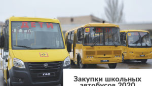 Закупки школьных автобусов 2020