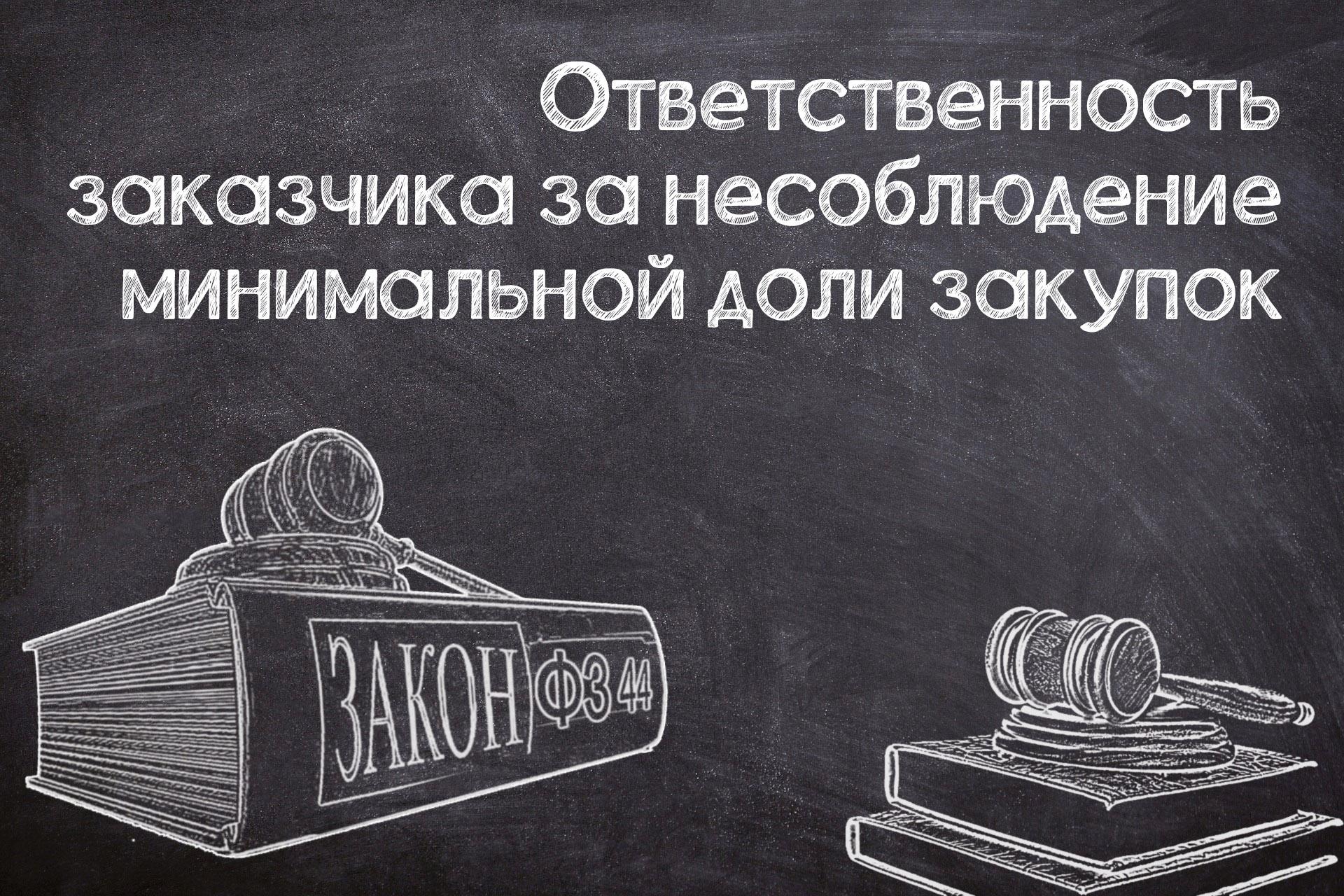 Штраф за несоблюдение минимальной доли закупок (№44-ФЗ) | НПО Система