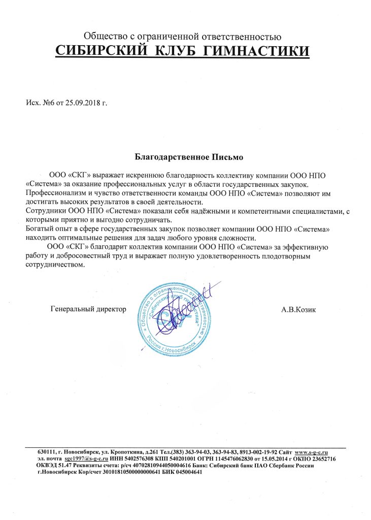 Отзывы, НПО Система - Тендерное сопровождение | 2009-2025